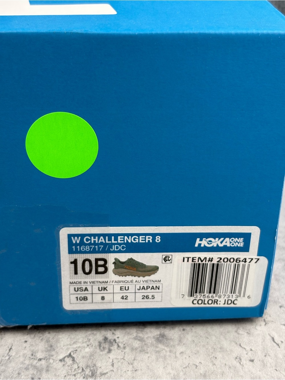 Hoka Challenger 8 Women's Size 10B Green White Athletic Running Shoes (1168717) - Picture 6 of 6